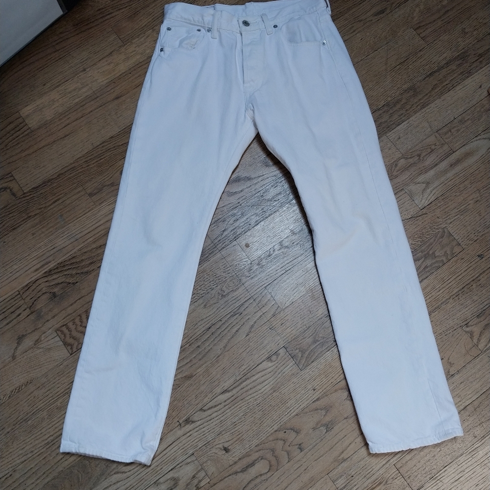 Levi's 501s White Jeans